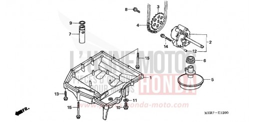 OELWANNE/OELPUMPE (CBF600S6/SA6/N6/NA6) CBF600NA6 de 2006